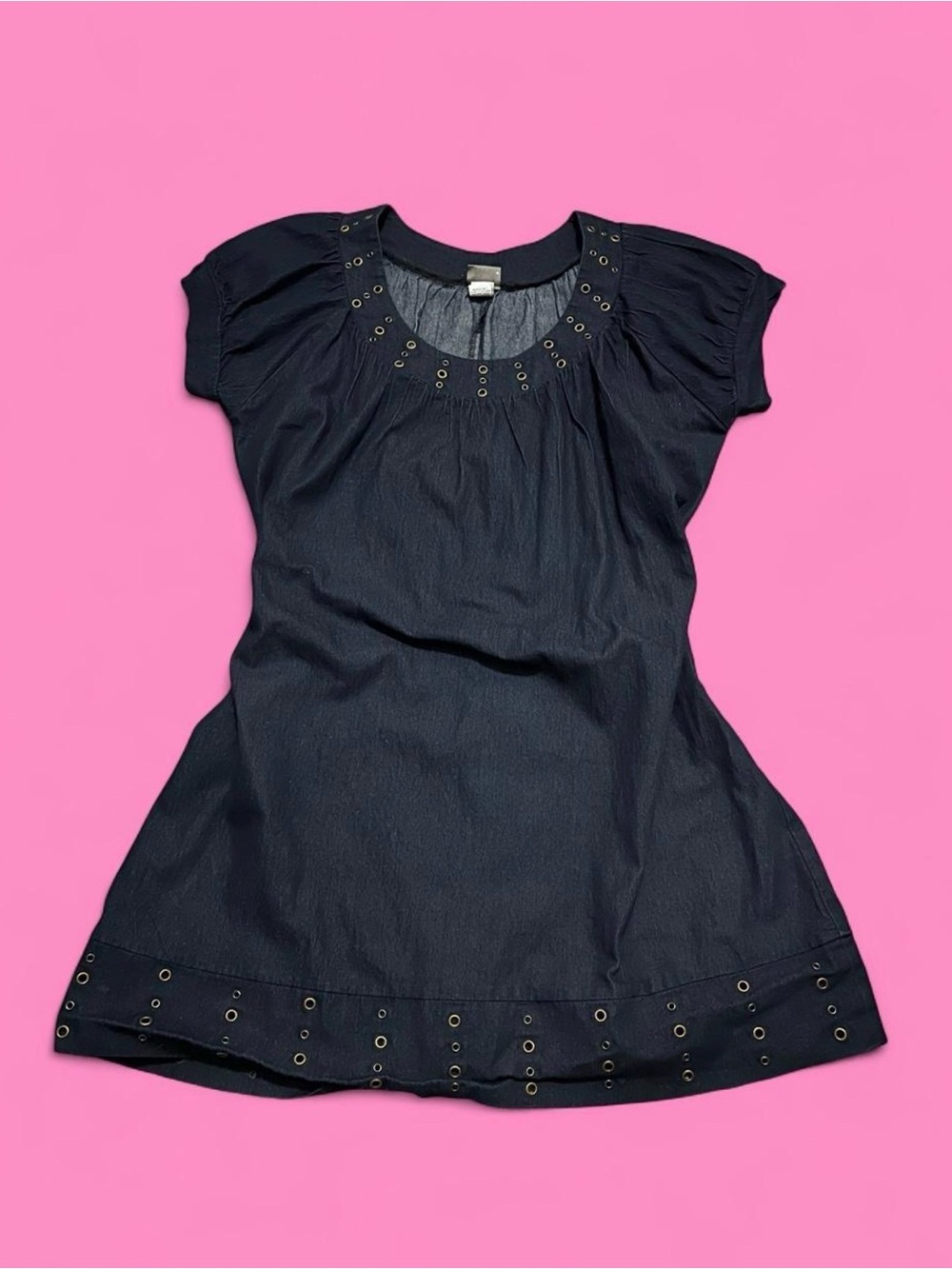 Denim mini dress